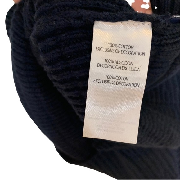 Kitestrings by Hartstrings Navy Blue Cotton Pullover V Neck Vest Sz 8/10 - Picture 4 of 6